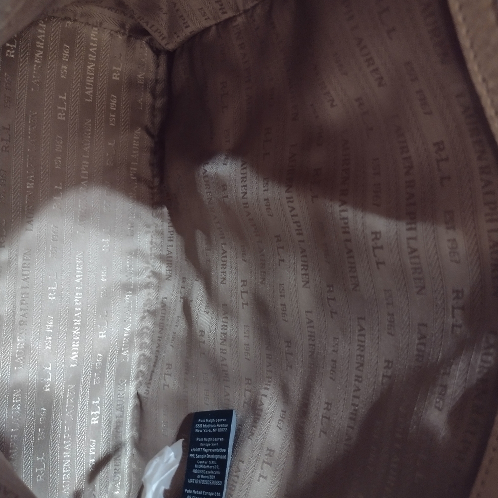 NWT LAUREN Ralph Lauren Annaville Carry All Stone - Picture 7 of 15